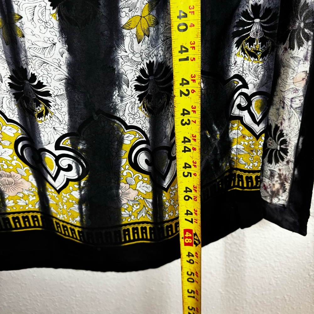 Elegant Gray and Yellow Maxi Dress - Picture 12 of 12